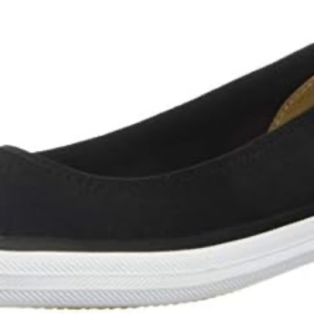 NIB Keds Bryn Twill Black Dream Foam Sneaker Ballet Flats Boat Shoes - Picture 7 of 14
